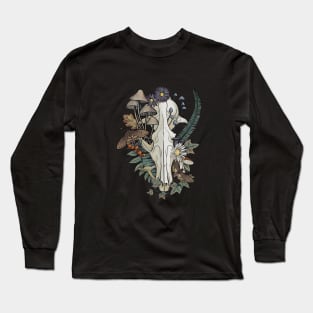 Autumnal Fox Skull Long Sleeve T-Shirt